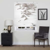 پرده زبرا زیو مدل سیلوئت 3D1260 سایز 150x150 سانتی متر