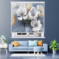 پرده زبرا زیو مدل سیلوئت 3D1448 سایز 150x150 سانتی متر