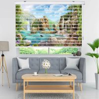 پرده زبرا زیو مدل L5081 سایز 100x150 سانتی متر