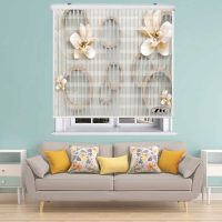پرده زبرا زیو کد 3D1485 سایز 150x200 سانتی متر