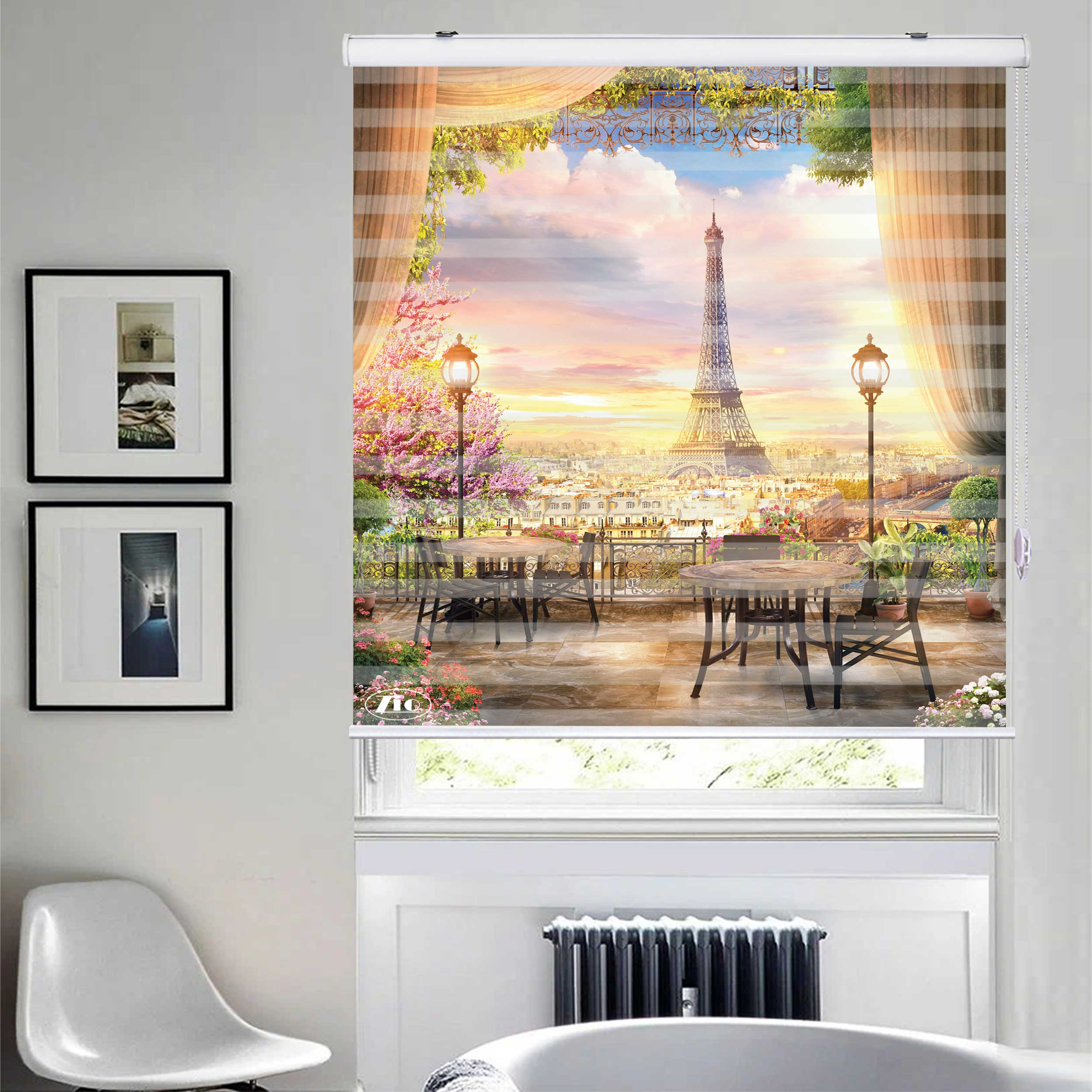 پرده زبرا زیو مدل L5011 سایز 100x200 سانتی متر