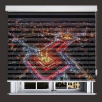 پرده زبرا زیو مدل بین الحرمین M-10 سایز 200x200 سانتی متر