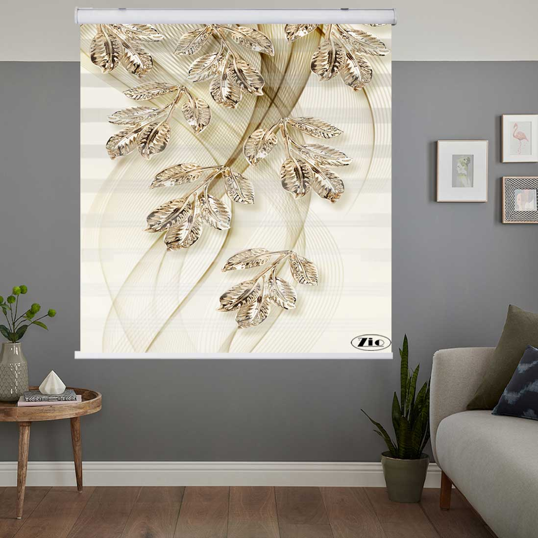 پرده زبرا زیو کد 3D1143 سایز 150x150 سانتی متر