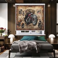 پرده زبرا زیو مدل سیلوئت OV 7023 سایز 150x150 سانتی متر