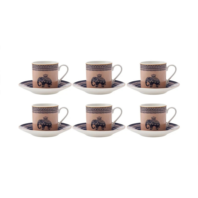 سرویس قهوه خوری 12 پارچه 6 نفره کاراجا مدل FiL MAVi