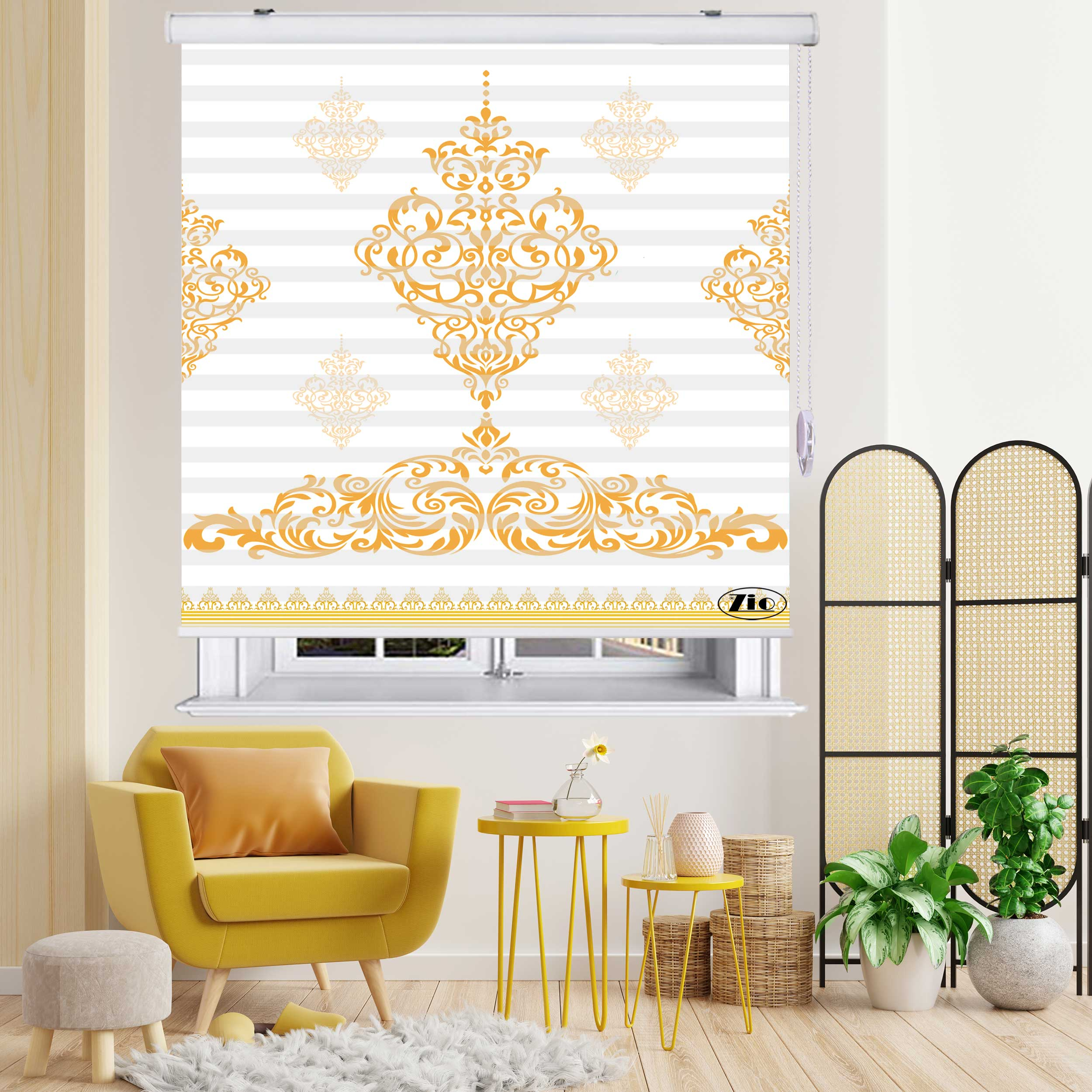پرده زبرا زیو مدل MP 9003 سایز 250x200 سانتی متر