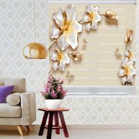 پرده زبرا زیو مدل 3d1106 سایز 150x150 سانتی متر