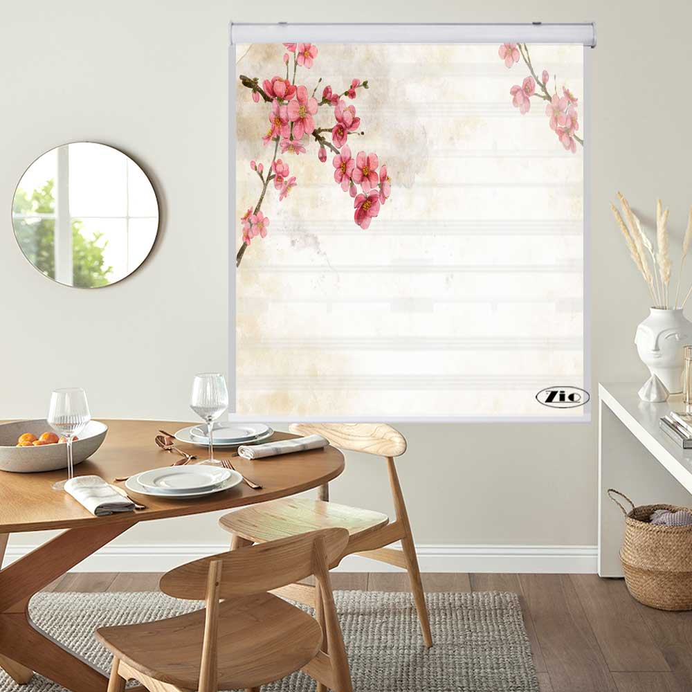 پرده زبرا زیو کد 3D1405 سایز 150x150 سانتی متر