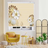 پرده زبرا زیو مدل سیلوئت 3D1401 سایز 150x150 سانتی متر