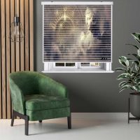 پرده زبرا زیو مدل سیلوئت 3D1463 سایز 150x150 سانتی متر
