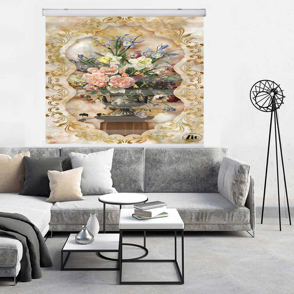 پرده زبرا زیو کد 3D1214 سایز 150x150 سانتی متر