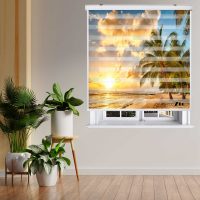 پرده زبرا زیو کد L5073 سایز 150X150 سانتی متر