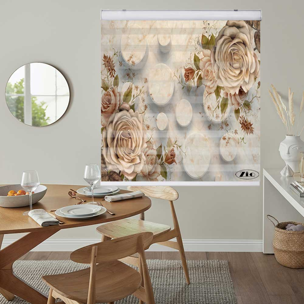 پرده زبرا زیو کد 3D1215 سایز 150x200 سانتی متر