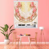 پرده زبرا زیو مدل سیلوئت 3D1179 سایز 150x150 سانتی متر