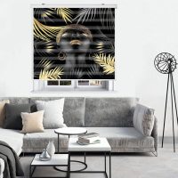 پرده زبرا زیو کد W4001 سایز 150X150 سانتی متر