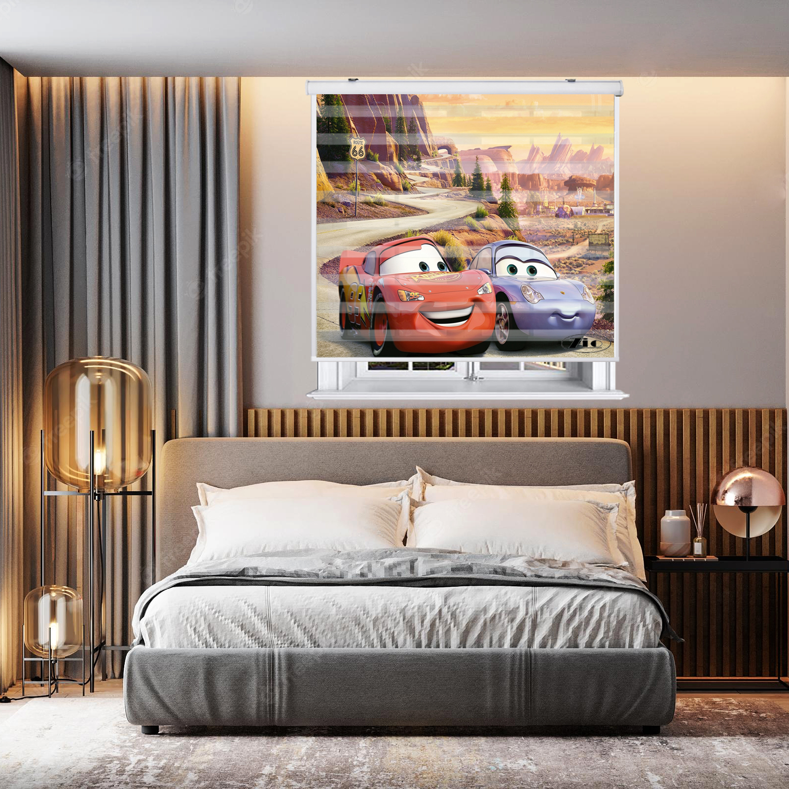 پرده زبرا زیو مدل K3023 سایز 150x200 سانتی متر