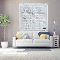 پرده زبرا زیو کد 3D1460 سایز 150X150 سانتی متر