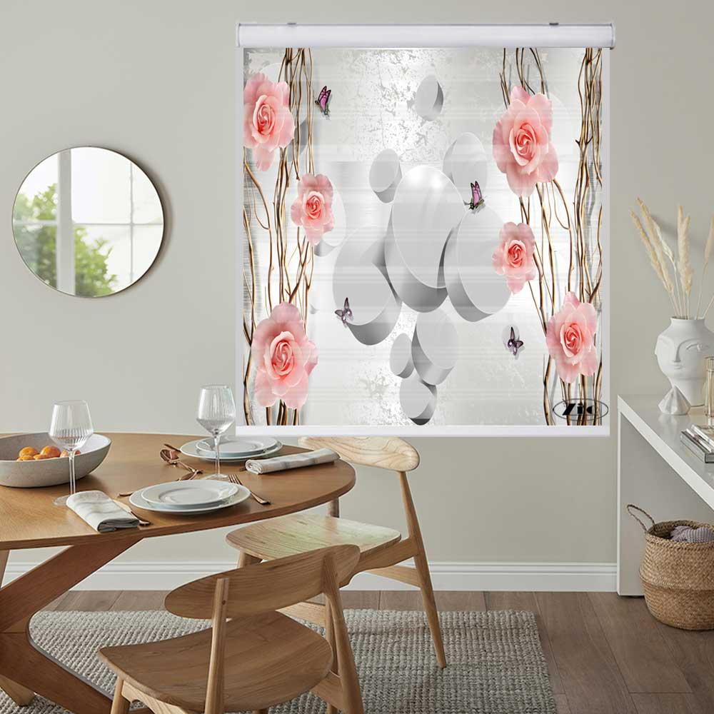 پرده زبرا زیو کد 3D1419 سایز 150x200 سانتی متر