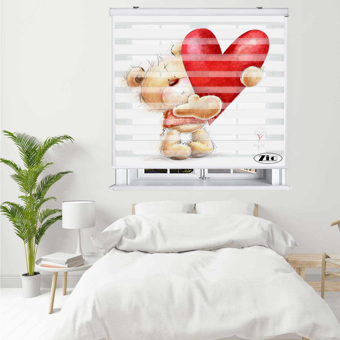 پرده زبرا زیو کد K3067 سایز 150X150 سانتی متر