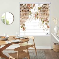 پرده زبرا زیو کد 3D1415 سایز 150x150 سانتی متر