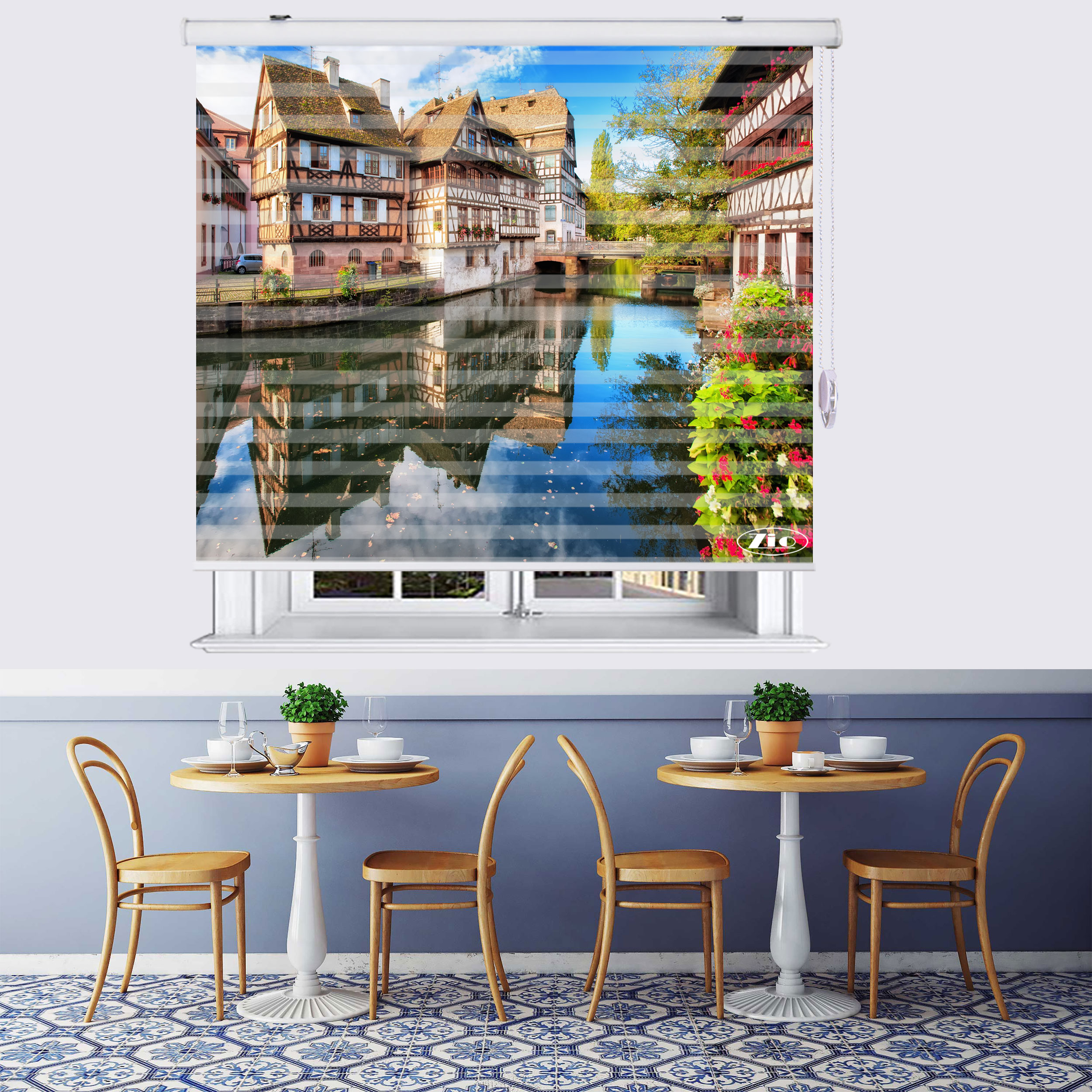 پرده زبرا زیو مدل L5030 سایز 200x150 سانتی متر