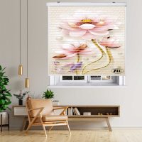 پرده زبرا زیو مدل سیلوئت 3D1525 سایز 150x150 سانتی متر