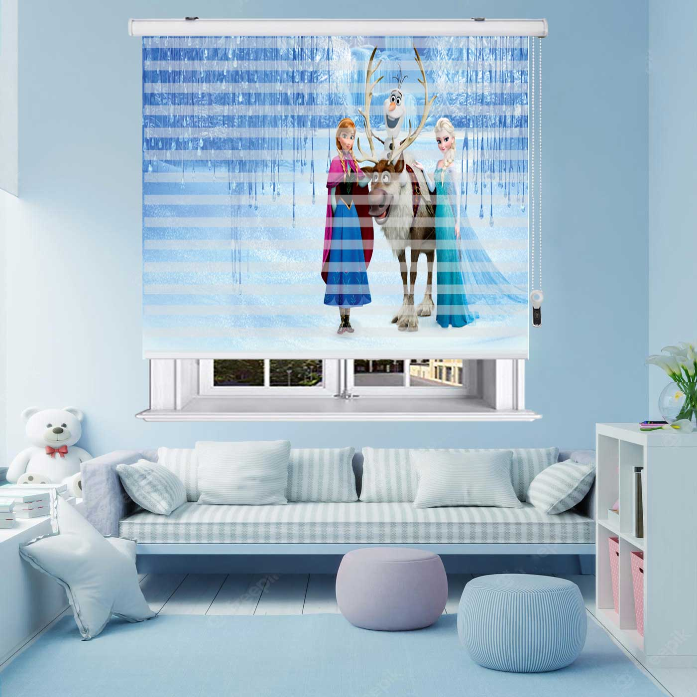 پرده زبرا زیو مدل K 3118 سایز 150x200 سانتی متر