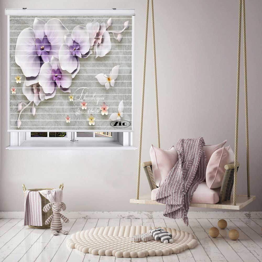 پرده زبرا زیو مدل 3D1100 سایز 150x150 سانتی متر
