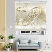 پرده زبرا زیو مدل سیلوئت 3D1505 سایز 150x150 سانتی متر