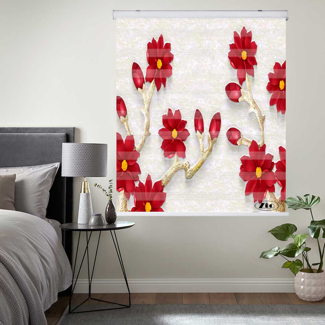 پرده زبرا زیو کد 3D1403 سایز 150x150 سانتی متر