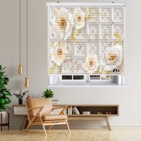 پرده زبرا زیو مدل سیلوئت 3D1355 سایز 150x150 سانتی متر