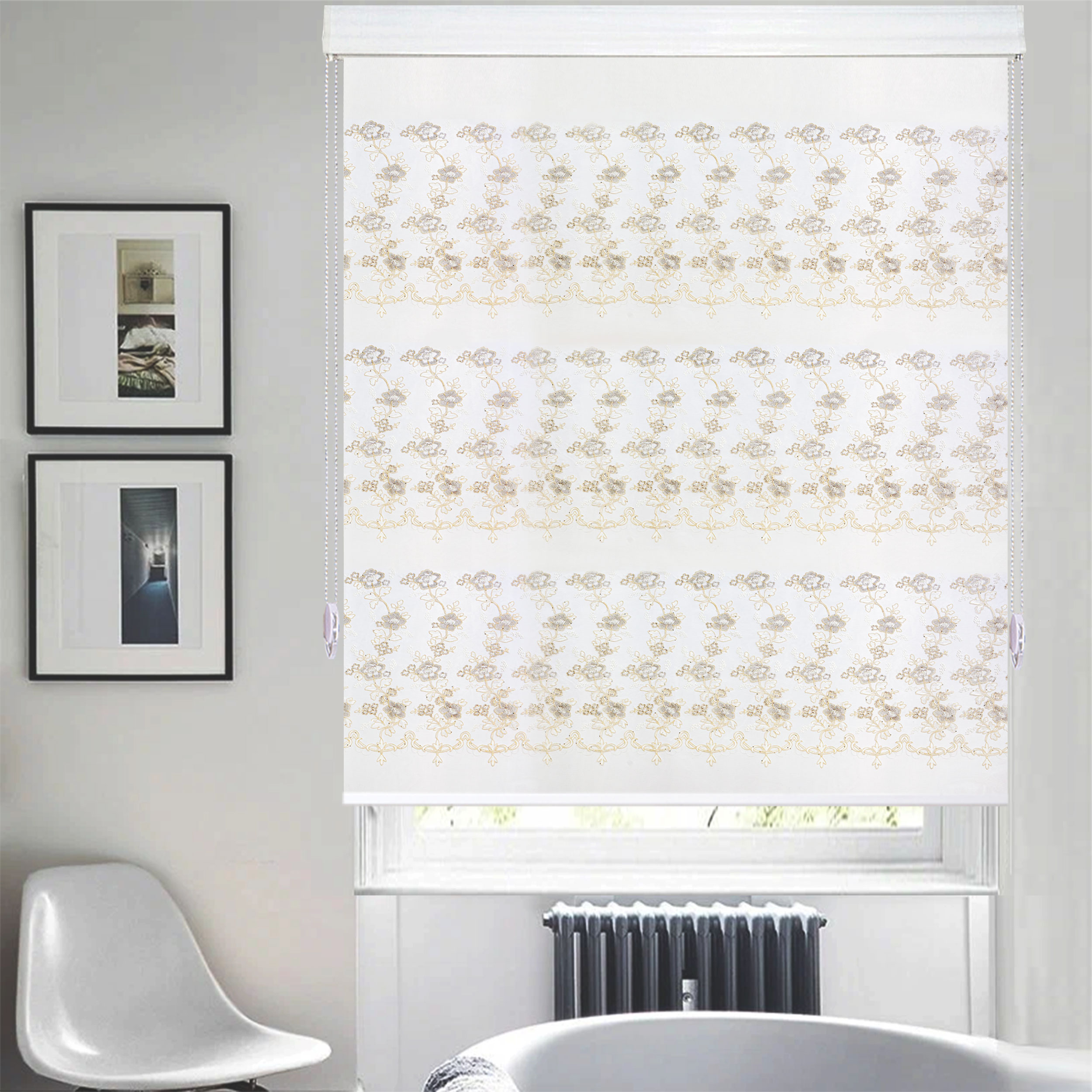 پرده زبرا شب و روز زیو کد VP-65 سایز 150x280 سانتی متر