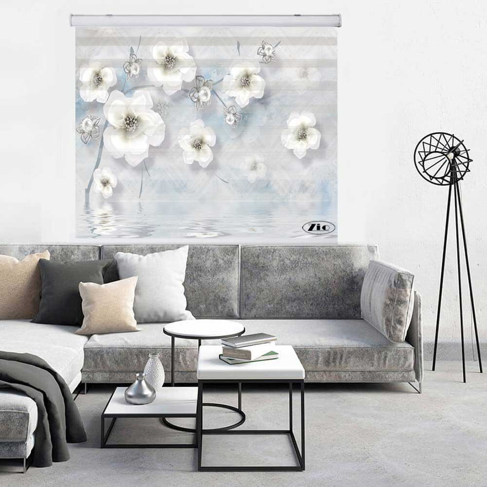 پرده زبرا زیو کد 3D1271 سایز 150x150 سانتی متر
