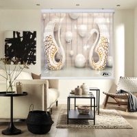 پرده زبرا زیو کد 3D1199 سایز 150x150 سانتی متر
