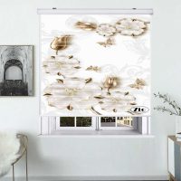 پرده زبرا زیو مدل سیلوئت 3D1170 سایز 150x150 سانتی متر