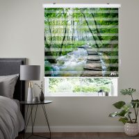 پرده زبرا زیو مدل L5017 سایز 100x200 سانتی متر
