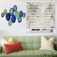 پرده زبرا زیو کد 3D1455 سایز 150X150 سانتی متر