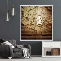 پرده زبرا زیو کد 3D1373 سایز 150x150 سانتی متر