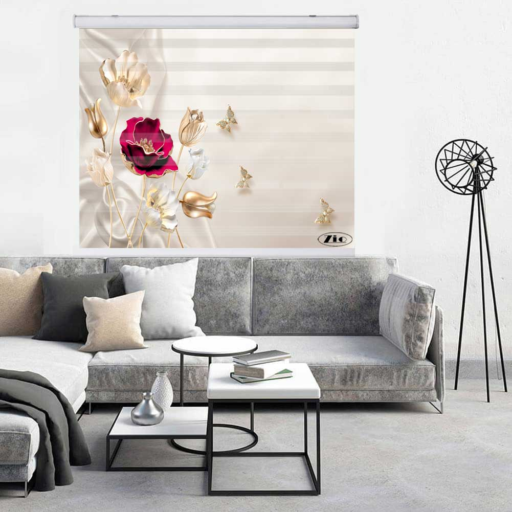 پرده زبرا زیو کد 3D1166 سایز 150x150 سانتی متر