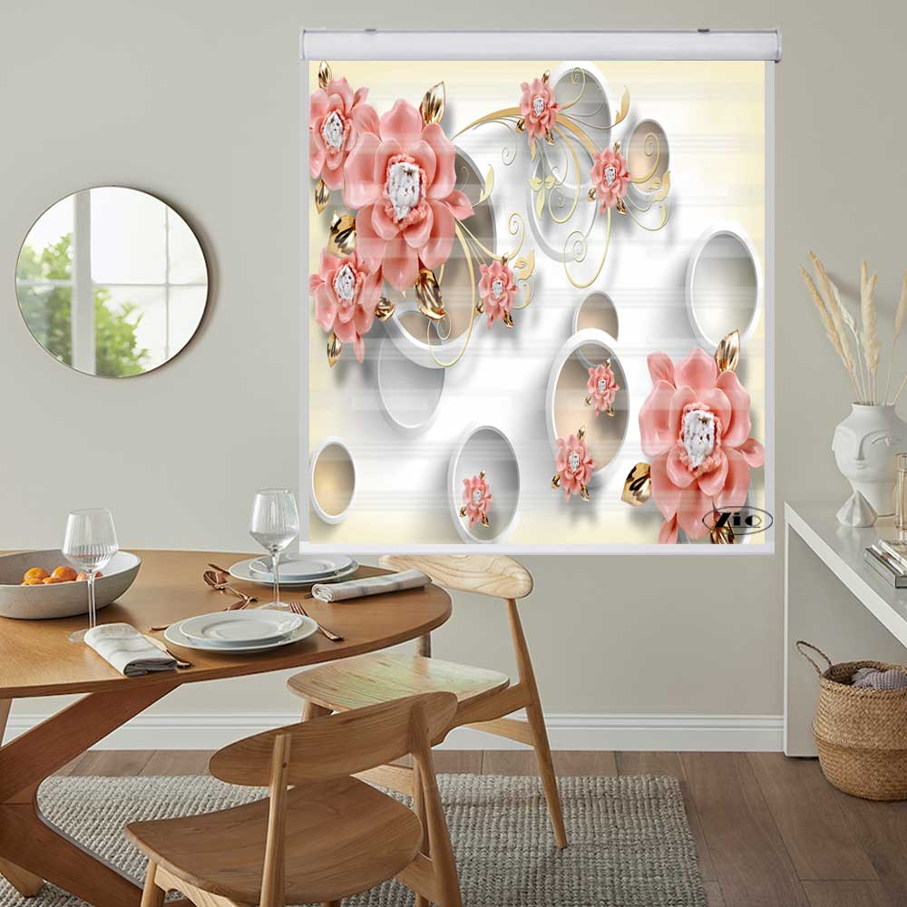 پرده زبرا زیو کد 3D1400 سایز 150x200 سانتی متر