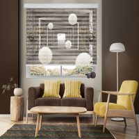 پرده زبرا زیو مدل 3D-1224 سایز 150x150 سانتی متر