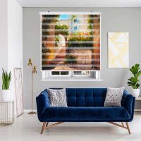 پرده زبرا زیو مدل P6025 سایز 150x200 سانتی متر