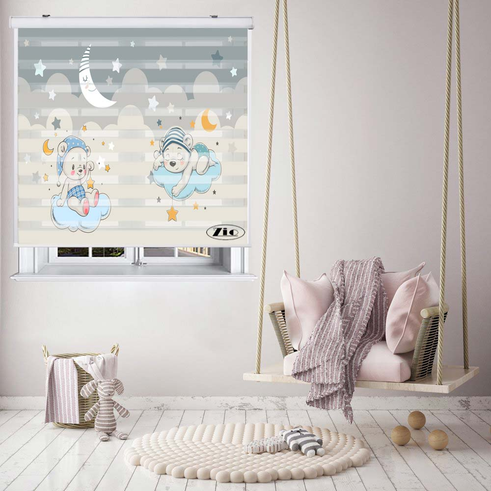 پرده زبرا زیو کد K3072 سایز 150X150 سانتی متر