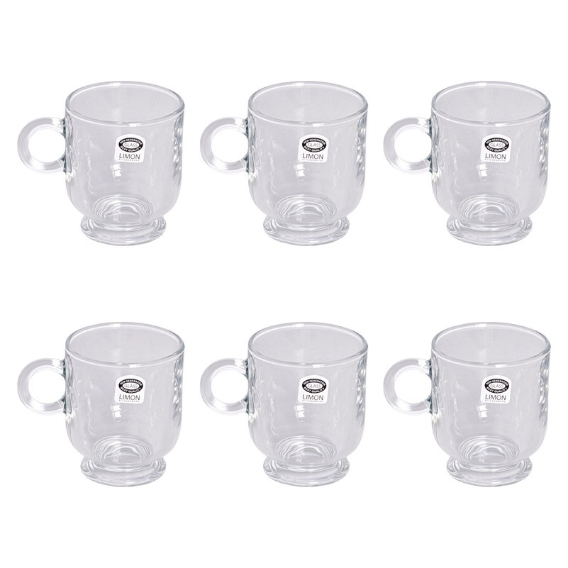 فنجان لیمون مدل شیشه ای کد HS2484 مجموعه 6 عددی