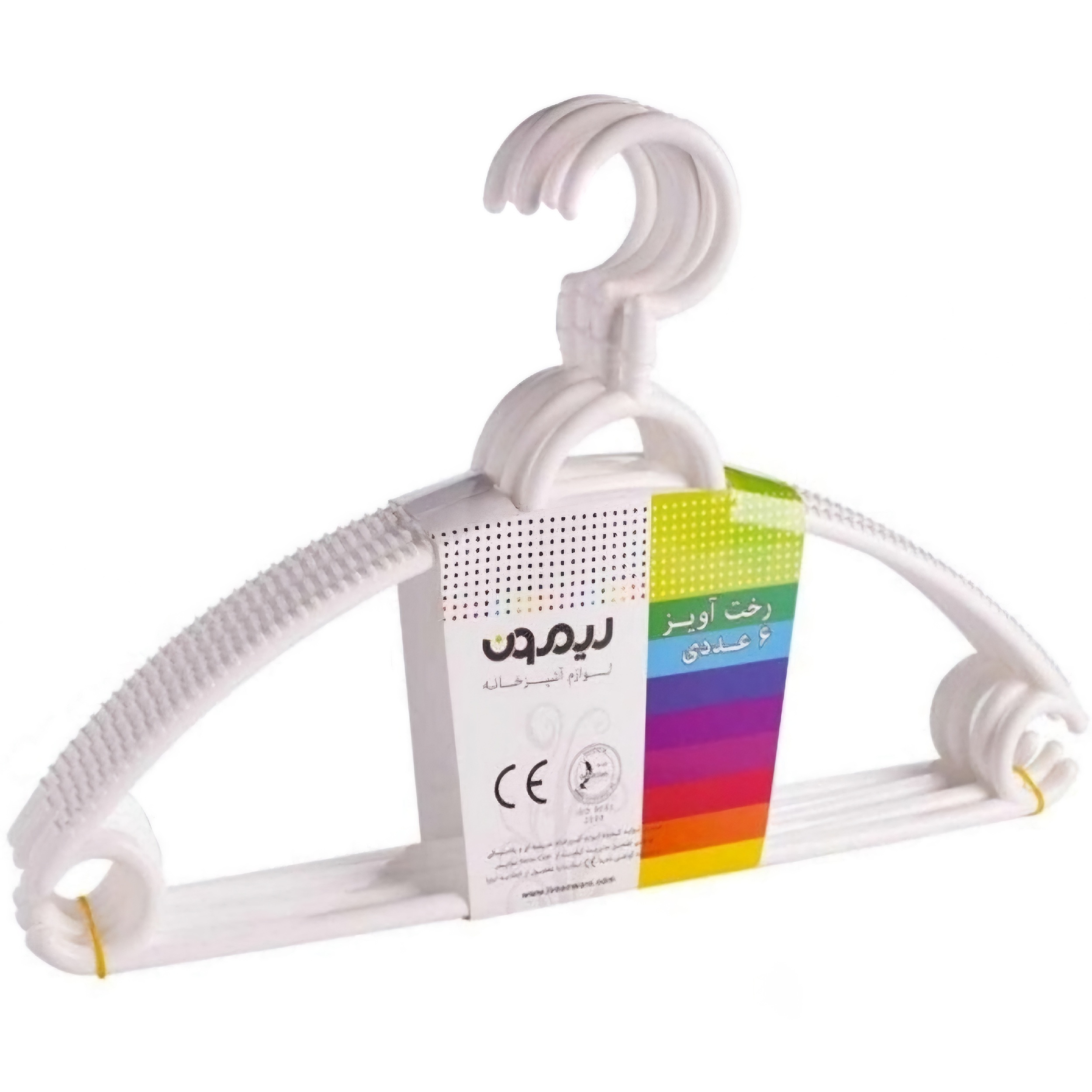 چوب لباسی لیمون مدل چرخان کد HS1824 مجموعه 6 عددی
