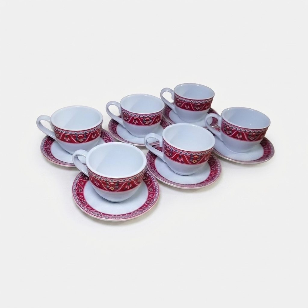سرویس چای خوری 12پارچه 6 نفره مقصود مدل ترنج