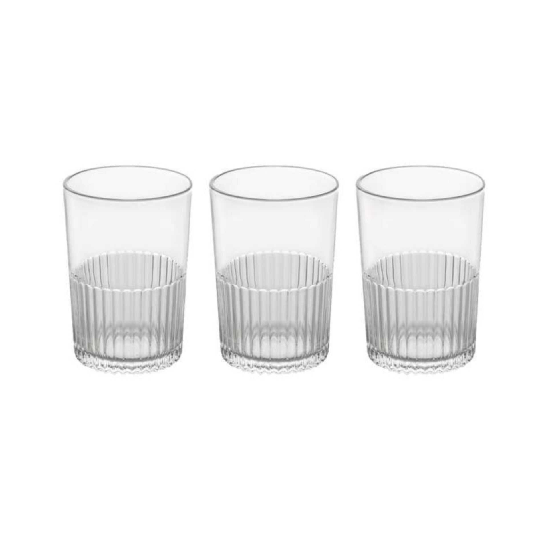 لیوان لیمون مدل شیاردار کد 350ML بسته 3 عددی