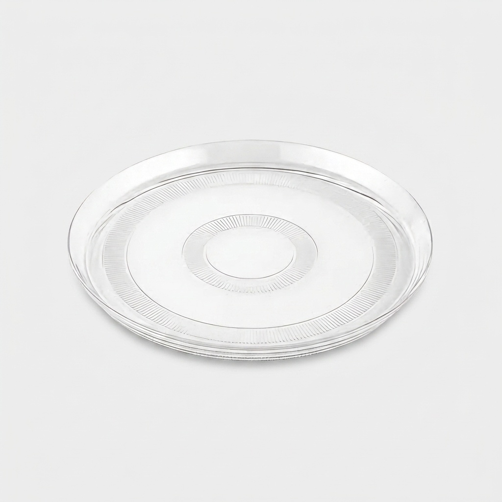 دیس گرد شیشه‌ای کد HS2436 با قابلیت شستشو در ماشین ظرفشویی و مقاومت در برابر شوک حرارتی با ابعاد 33×33×2.5 سانتی‌متر