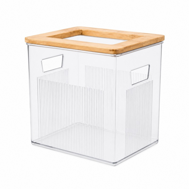 سطل زباله لیمون مدل چوبی کد HS2501 گنجایش 5 لیتر